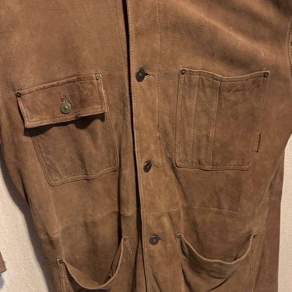Timberland Weather Gear Brown Genuine Leather Jacket